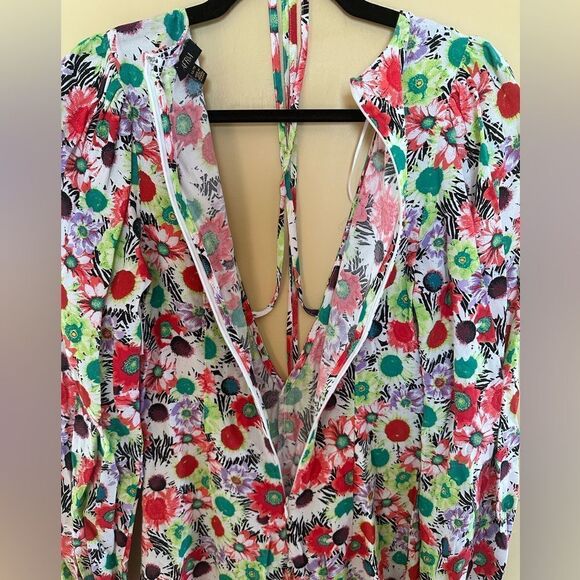 AFRM Caprice Mini Dress in Summer Daisy Bouquet Sz XS - Picture 8 of 9
